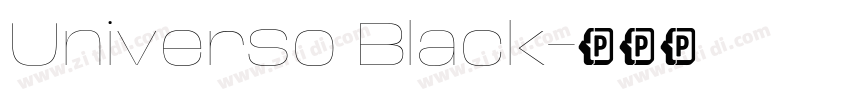 Universo Black字体转换